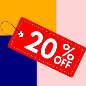 20% OFF ANY TWO ITEMS PURCHASED!🔥❤️